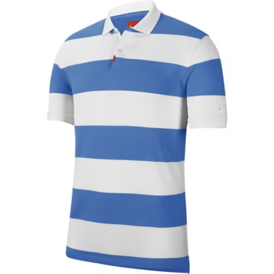 nike striped golf polo