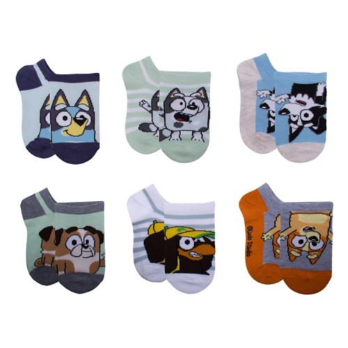 Toddler Boys Centric Socks Bluey 6 Pack No Show Socks SCHEELS