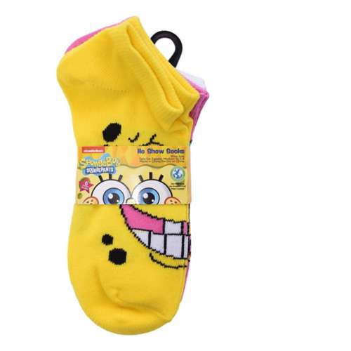 Youth Centric Socks Spongebob 6 Pack No Show Socks
