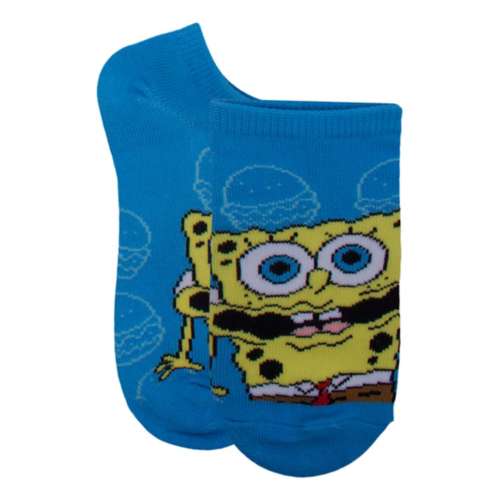 Youth Centric Socks Spongebob 6 Pack No Show Socks