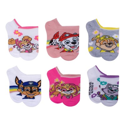 Toddler Centric Socks Paw Patrol 6 Pack No Show Socks