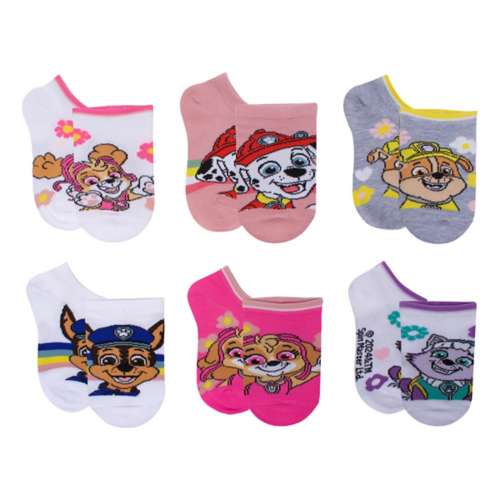 Toddler Centric Socks Paw Patrol 6 Pack No Show Socks