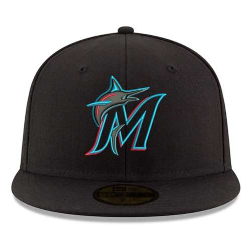 Miami Marlins New Era 59Fifty Fitted Hat (Sky Blue Yellow)