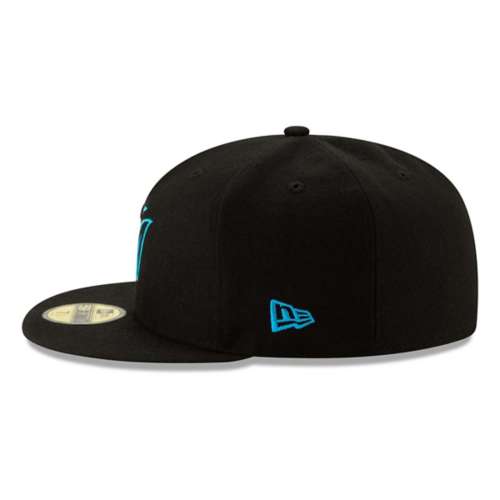 Miami Marlins New Era Authentic Collection On-Field 59FIFTY Fitted Hat - Black 7 3/8