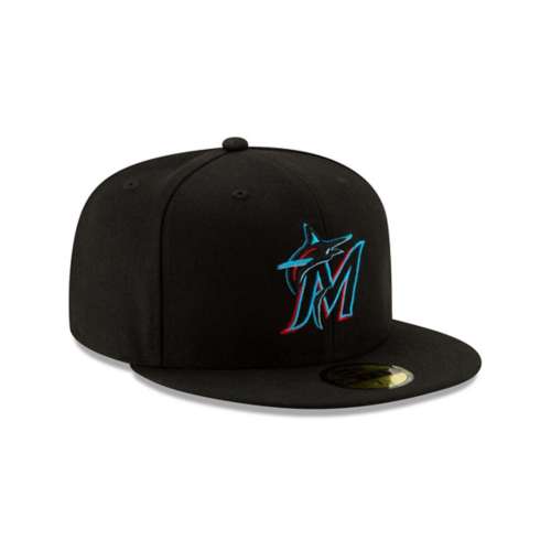 Florida Marlins New Era Gray Storm Charcoal Gray/Black Bill And