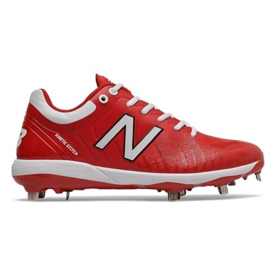 red new balance metal cleats
