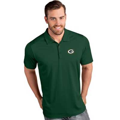 Antigua Men's Green Bay Packers Tribute Gold Polo