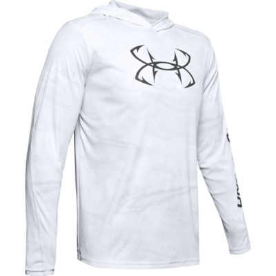 white hooded long sleeve shirt