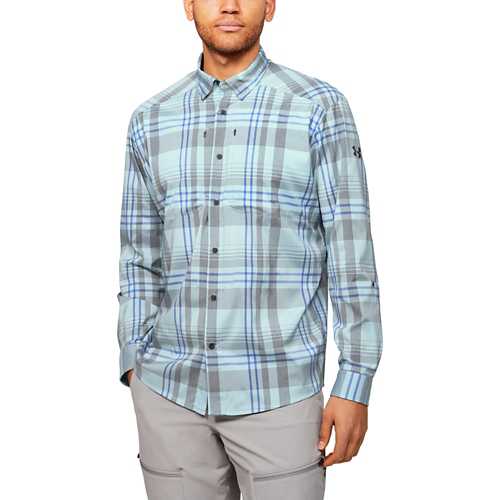 under armour men's plaid shirt