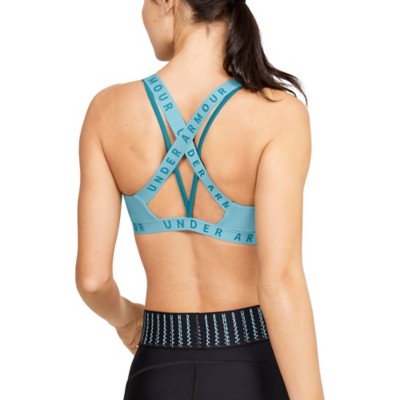 under armour wordmark strappy sports bra