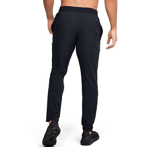 Black Under Armour Woven Zip Cargo Pants