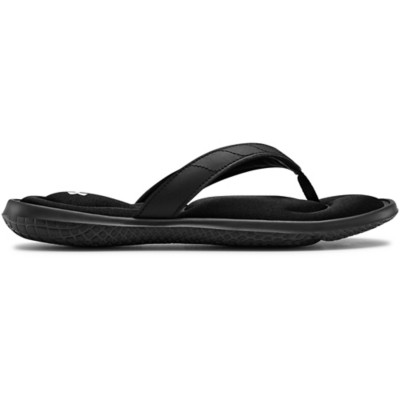 white under armour flip flops