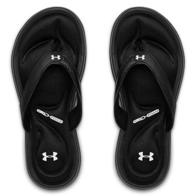 white under armour flip flops