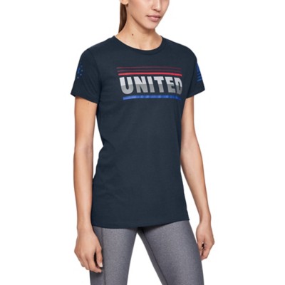 under armour red white and blue shirt
