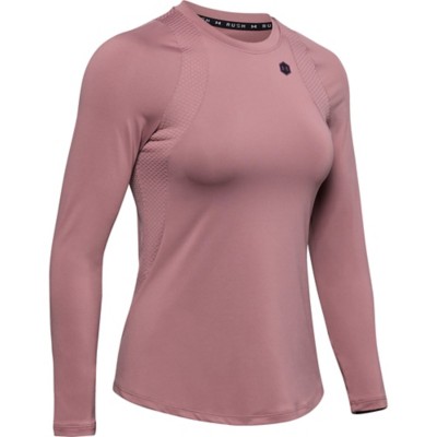 pink under armour long sleeve shirt