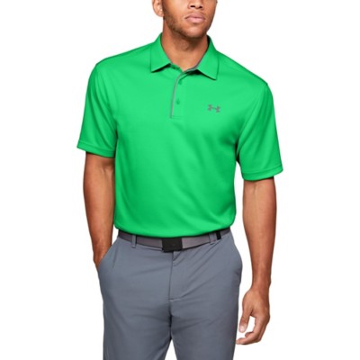 hunter green under armour polo