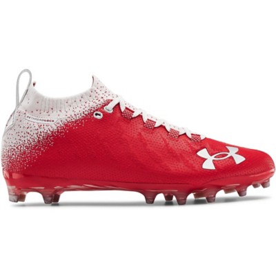 red and white under armour cleats