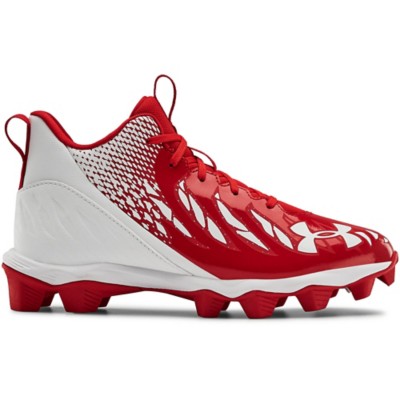 boys red football cleats