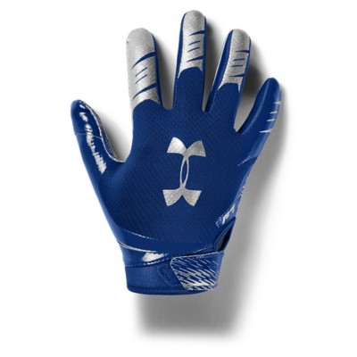 blue youth football gloves