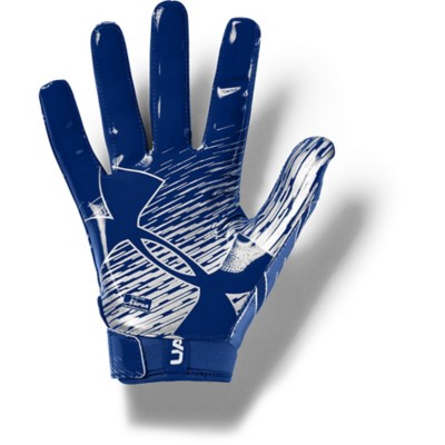 blue under armour football gloves