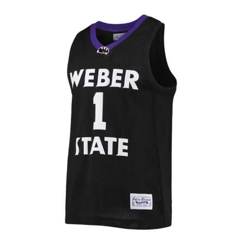 Retro Brand Weber State Wildcats Damian Lillard #1 NCAA Basketball Jersey