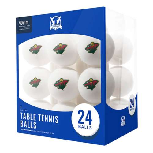 Victory Tailgate Minnesota Wild 24 Count Table Tennis Balls Logo Design
