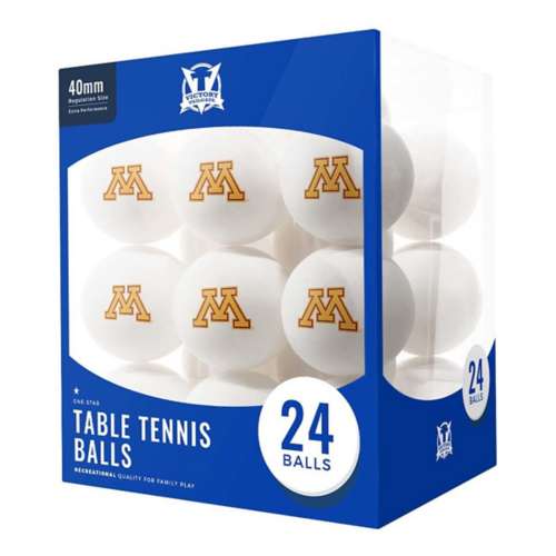 Minnesota Golden Gophers 24-Count Logo Table Tennis Balls