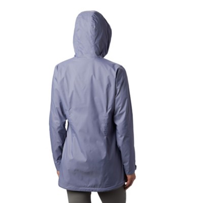 columbia long lined rain jacket