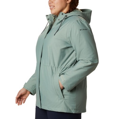 columbia women's plus size rain jackets