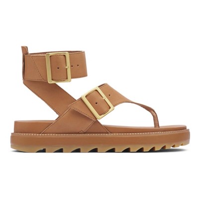 sorel orange strappy sport sandals