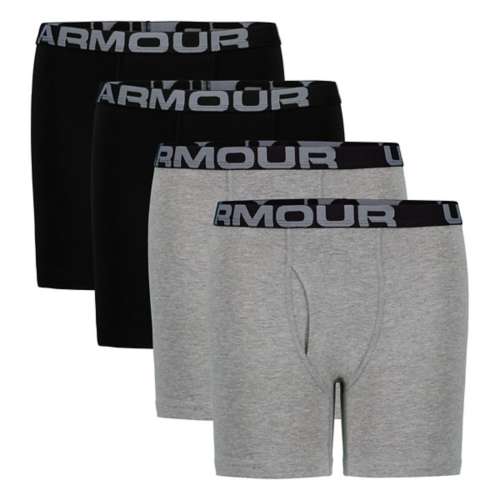 Under Armour - ArmourVent Stretch-Mesh Boxer Briefs - Gray Under Armour