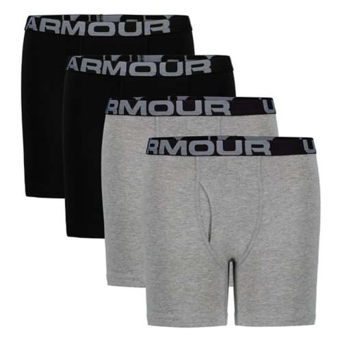 Boys' Under Armour Printed 4 Pack Boxer Briefs