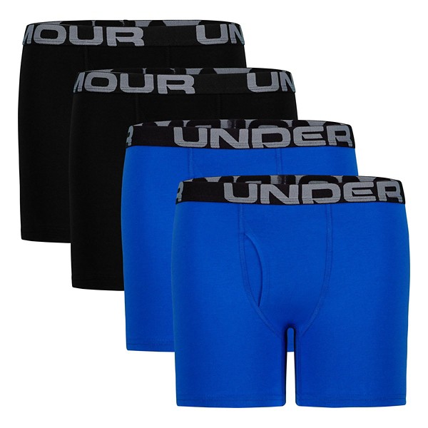 Boys' Under Armour Cotton 4 Pack Boxer Briefs product image