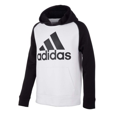 boys white adidas hoodie