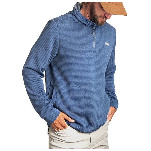 Men's Marsh Wear Sullivan Tech 1/4 Zip Hoodie 2XLarge Stargazer Blue