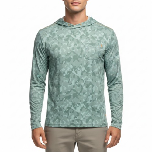 Men's Marsh Wear Buxton Performance Long Sleeve Hooded T-Shirt - Primary Image