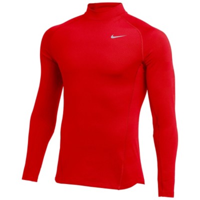 nike therma men's mock neck top