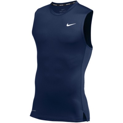 navy blue nike compression shirt