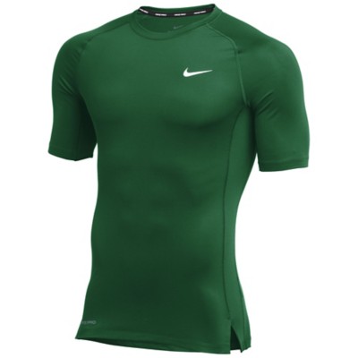 nike green compression shirt