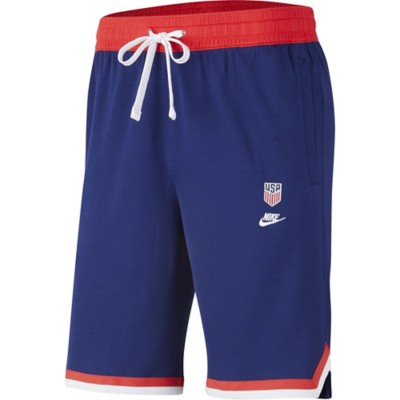 red nike soccer shorts