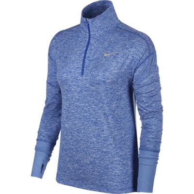 nike women's dry element half zip long sleeve running shirt