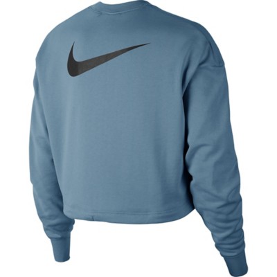 nike swoosh crop crew sweater ladies