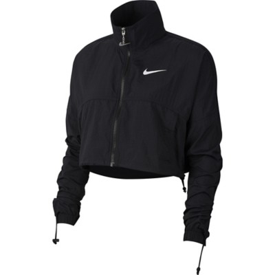 black nike crop jacket
