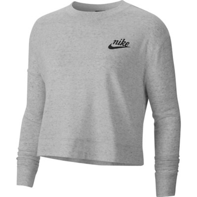 women's nike gym vintage crew top