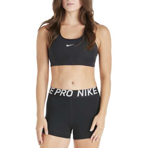Nike Swoosh Medium-Support 1-Piece Pad Sports Bra Women - black/white BV3636 -010