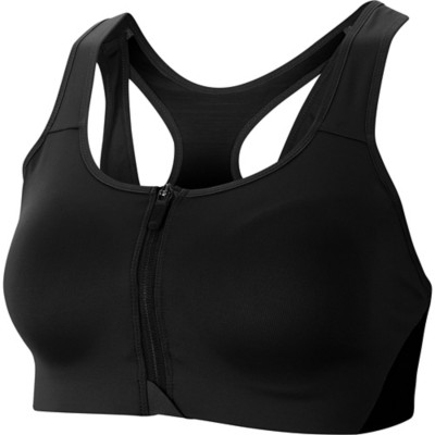 nike front zip sports bra