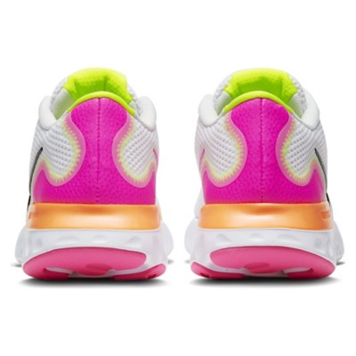 nike renew run white orange