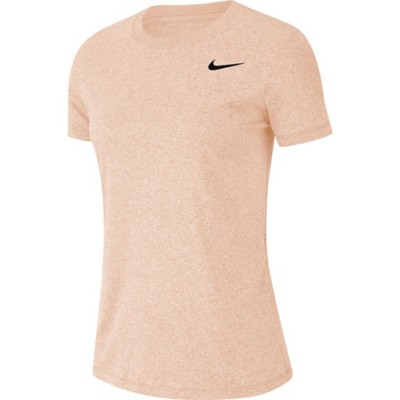 peach color nike shirt