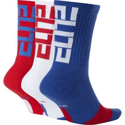 red white and blue basketball socks