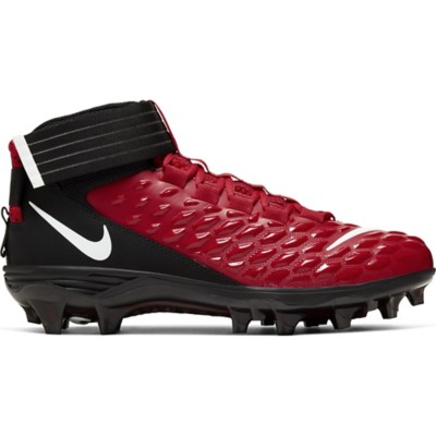 red and black nike football cleats